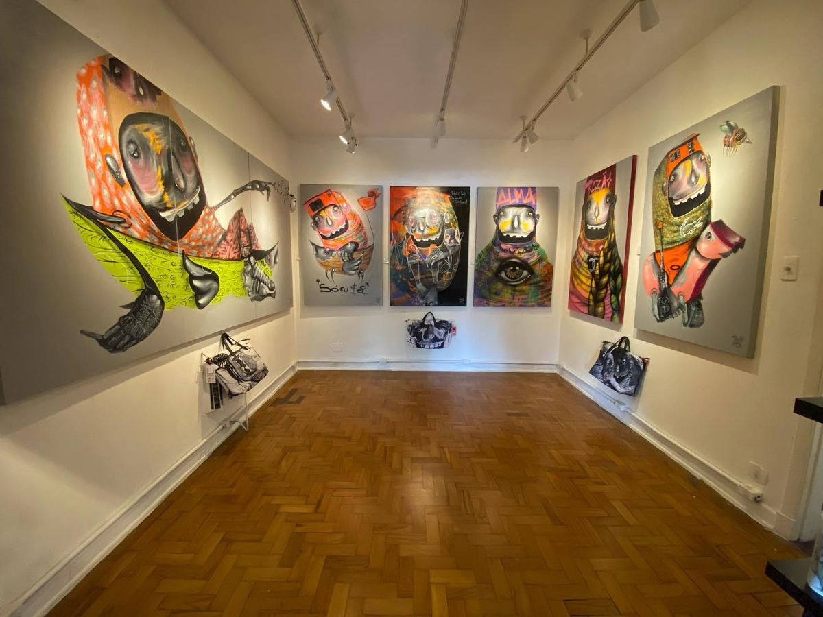 Sala da exposição individual OCULTO na Galeria Alma da Rua, São Paulo, 2024